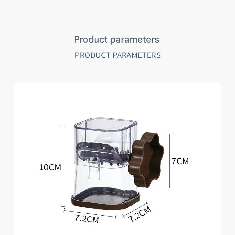 Yellow Manual Nut & Chocolate Grinder - Effortless Peanut Walnut Chopper - Easy Clean Kitchen Tool - Mekamart Australia