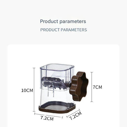 Yellow Manual Nut & Chocolate Grinder - Effortless Peanut Walnut Chopper - Easy Clean Kitchen Tool - Mekamart Australia