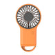 2-PCS Orange New Portable Handheld Air Cooler Fan - Foldable Desktop USB Rechargeable Mini Fan with Climbing Buckle - Mekamart Australia