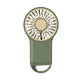 2-PCS Green New Portable Handheld Air Cooler Fan - Foldable Desktop USB Rechargeable Mini Fan with Climbing Buckle - Mekamart Australia
