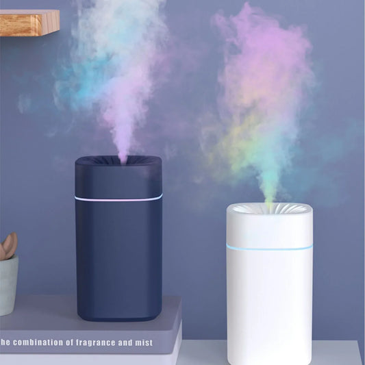 Green 2-in-1 Ultrasonic Air Humidifier with 7-Color LED Night Light - Quiet Desktop Mini Humidifier for Home, Office, Bedroom - Mekamart Australia