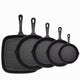 Five-piece set Heavy Duty Cast Iron Skillet & Grill Pan Thickened Vintage Style Cookware for Steak Breakfast & Camping - Mekamart Australia