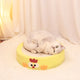 Round braised chicken in yellow sauce Large Cat Scratcher Bed 2 in 1 Sisal Scratching Pad & Plush Lounge Nest Durable Claw Grinder Mat for Indoor Cats - Mekamart Australia