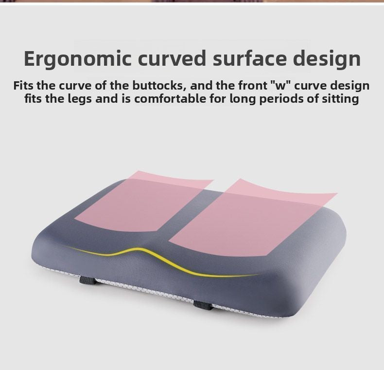 Light blue Ergonomic Memory Foam Student Seat Cushion – 34×24×5cm, Breathable & Anti-Slip Design for Long-Term Sitting Comfort in Classrooms | Ideal for Primary and Secondary School Students