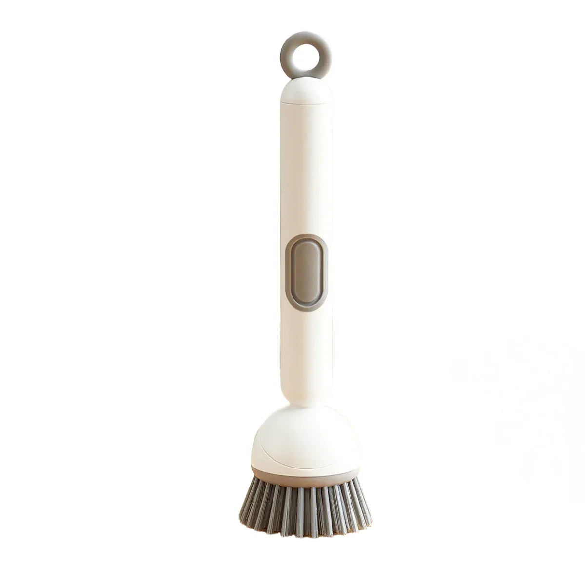 2 Pack White Kitchen Dish Brush with Soap Dispenser Adjustable Handle 360 Degree Cleaning Scrubber Non-Scratch Bristles for Pans Pots and Sink - Mekamart Australia