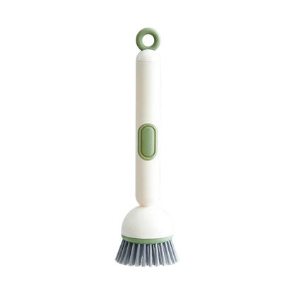 2 Pack Green Kitchen Dish Brush with Soap Dispenser Adjustable Handle 360 Degree Cleaning Scrubber Non-Scratch Bristles for Pans Pots and Sink - Mekamart Australia