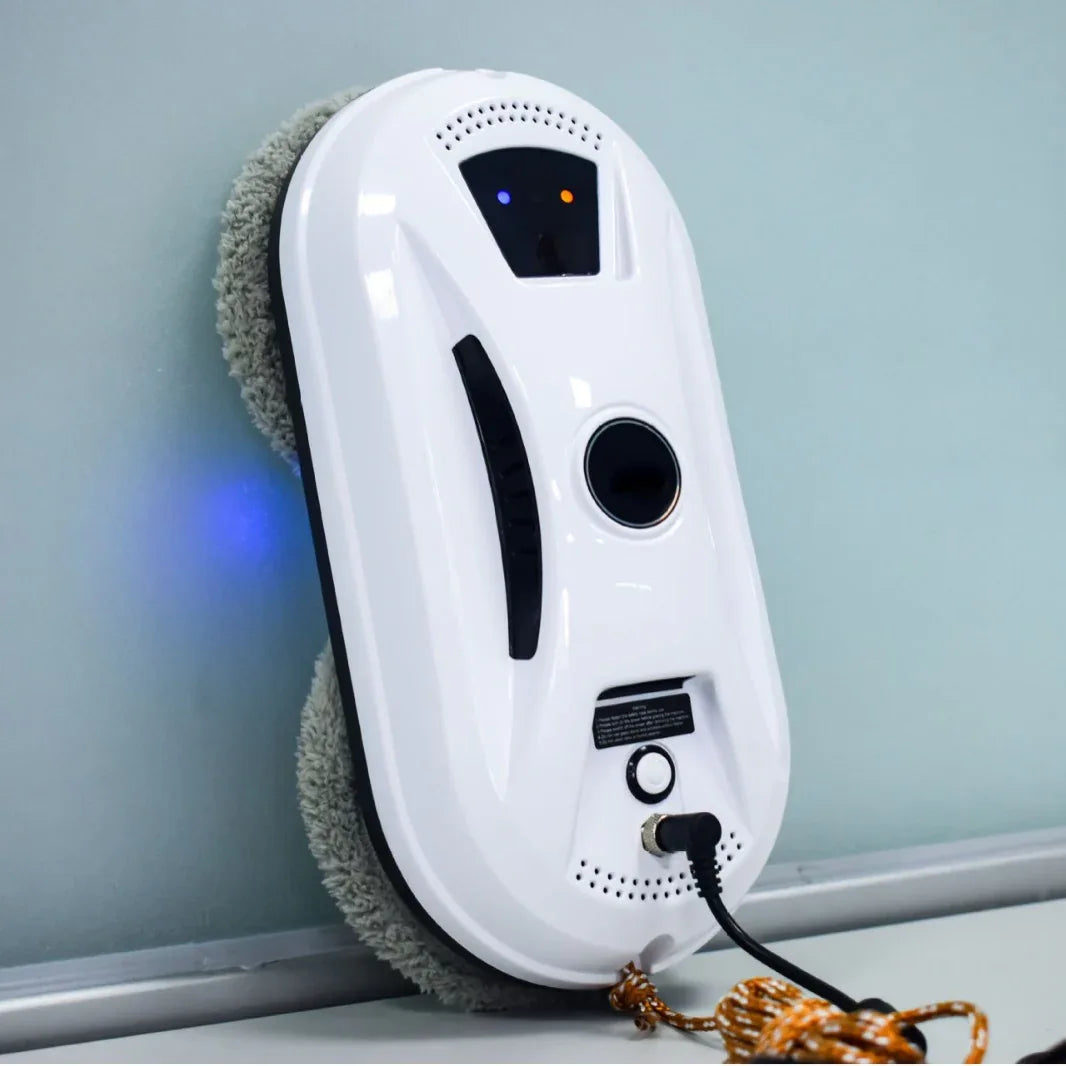 Smart Robot Window Cleaner - Automatic Glass Cleaning Washer with Remote Control - 2800Pa Suction & UPS Safety System - Includes 10 Microfibre Pads - Mekamart Australia