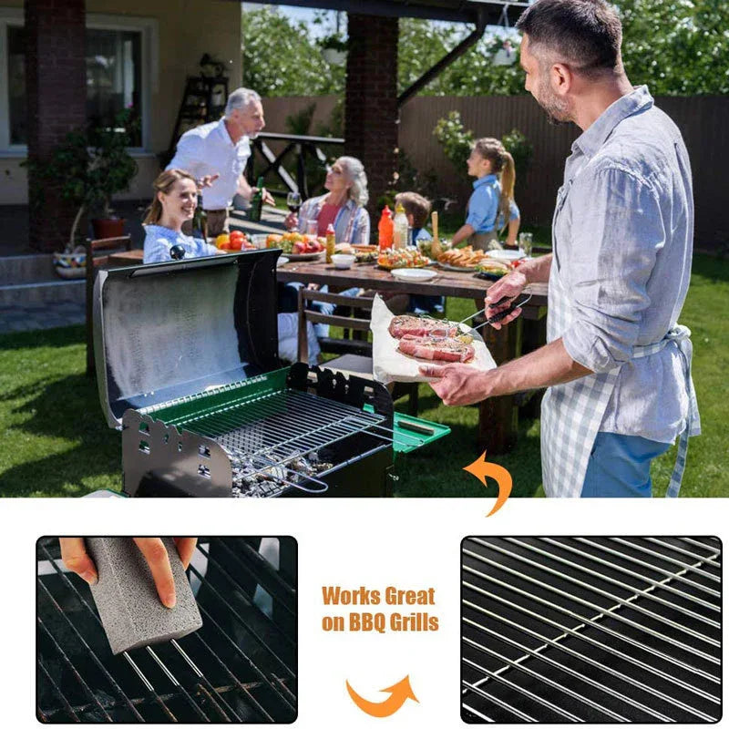 5 Pack Grill Cleaning Brick Pumice Stone BBQ Cleaner Block Heavy Duty Grease Remover for Griddle Stove and Kitchen Sink - Mekamart Australia