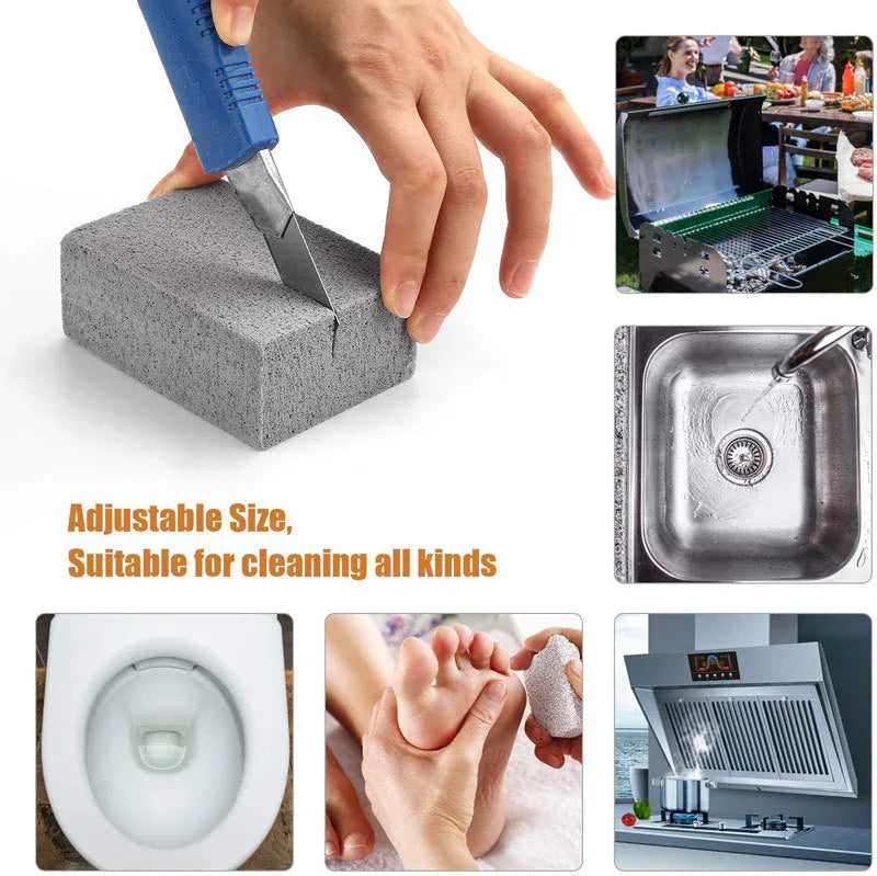 5 Pack Grill Cleaning Brick Pumice Stone BBQ Cleaner Block Heavy Duty Grease Remover for Griddle Stove and Kitchen Sink - Mekamart Australia
