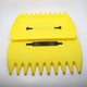 Pair of Horticultural Leaf Rake Hand Tools Set Large Plastic Claw Grabber Ideal for Collecting Yard Debris, Grass Clippings, and Scraps Yellow - Mekamart Australia