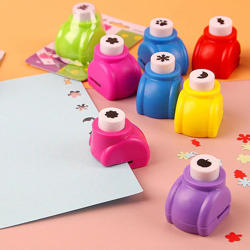 10 Pack Mini Paper Craft Punch Set DIY Scrapbooking Hole Puncher Shapes for Kids Art & Card Making - Mekamart Australia