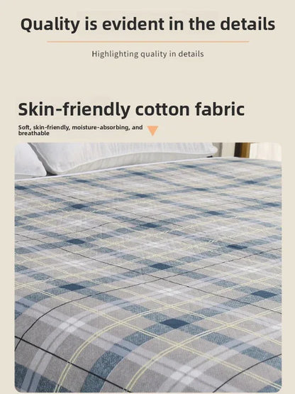 Washable Incontinence Bed Pad 150x200cm Reusable Waterproof Mattress Protector with Non-Slip Backing 4-Layer Absorbent Underpad for Elderly and Adults Smoky gray - Mekamart Australia