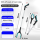 Green and Black Handle Foldable Grabber Reacher Tool - 83cm Aluminium Litter Picker with Magnetic Tip - Lightweight Mobility Aid for Garden & Home Rubbish Cleanup - Mekamart Australia