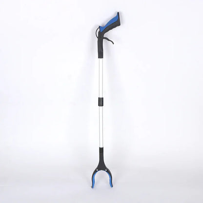 Green and Black Handle Foldable Grabber Reacher Tool - 83cm Aluminium Litter Picker with Magnetic Tip - Lightweight Mobility Aid for Garden & Home Rubbish Cleanup - Mekamart Australia