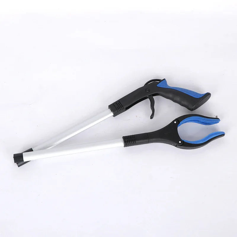 Green and Black Handle Foldable Grabber Reacher Tool - 83cm Aluminium Litter Picker with Magnetic Tip - Lightweight Mobility Aid for Garden & Home Rubbish Cleanup - Mekamart Australia