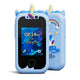 Kids Unicorn Smart Phone Toy with Dual Camera and IPS Touch Screen Educational Games MP3 Music Player 512MB Card Included Blue Silicone Case Ideal for Girls Gift - Mekamart Australia