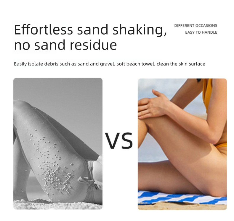 Sand Free Microfibre Beach Towel - Quick Dry Lightweight Travel Towel 70x150cm(240GSM) - 3D Sunglasses Print for Summer, Pool & Camping