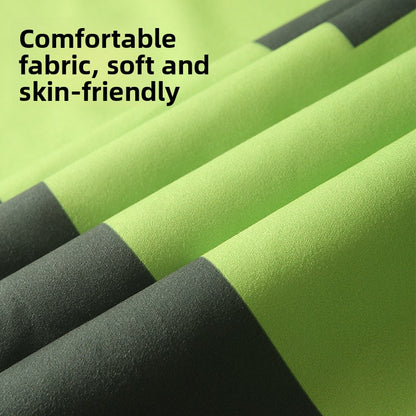 Sand Free Microfibre Beach Towel - "Hello Summer" Pool Print Quick Dry Travel Towel 80x160cm - Lightweight Absorbent for Beach, Swimming & Camping