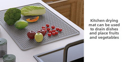 Silicone Stove Top Cover 92x52cm Heat Resistant Electric Cooktop Protector Mat for Kitchen Benchtop and Laundry Dark gray
