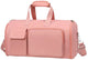 Convertible Travel Garment Bag Large Duffel Suit Carrier with Shoe Compartment & Hidden Backpack Straps Waterproof Light Pink - Mekamart Australia