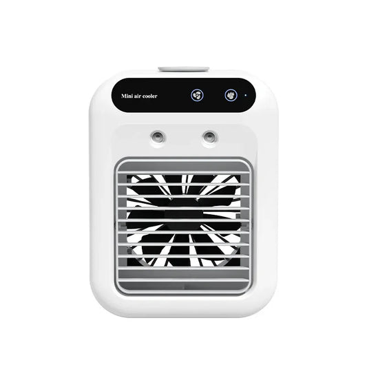 Portable 500ml Large-Capacity Air Cooler Fan - 9-Blade Strong Wind & Wide-Angle Oscillation, Easy Top-Fill Desktop Evaporative Humidifier - Mekamart Australia