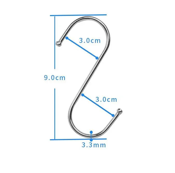 3PCS Black Retractable Hanging Basket Pulley System & 3PCS Heavy Duty Stainless Steel S-Hooks Combo - Garden Plant Hanger(Max Load 5KG) - Mekamart Australia
