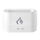 White 3D Simulation Flame Aroma Diffuser & Humidifier - Ultrasonic Desktop Mister with 7-Color LED Light and Automatic Scent Spray (200ML) - Mekamart Australia