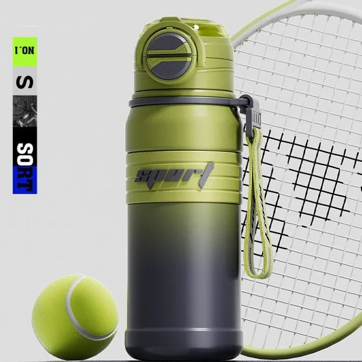 Green 680ml Large Capacity Sports Insulated Tumbler - 316 Stainless Steel Straw Water Bottle, Dual-Use Lid for Travel & Outdoors - Mekamart Australia