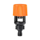 2-Pack Orange Universal Nipple Connector for Mixer Taps up to 3.3CM - Plastic Leak-Proof Hose Fitting, Kitchen & Garden Tap Adapter - Mekamart Australia
