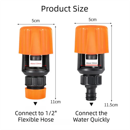 2-Pack Green Universal Nipple Connector for Mixer Taps up to 3.3CM - Plastic Leak-Proof Hose Fitting, Kitchen & Garden Tap Adapter - Mekamart Australia