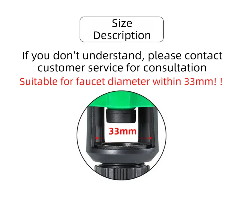 2-Pack Green Universal Nipple Connector for Mixer Taps up to 3.3CM - Plastic Leak-Proof Hose Fitting, Kitchen & Garden Tap Adapter - Mekamart Australia