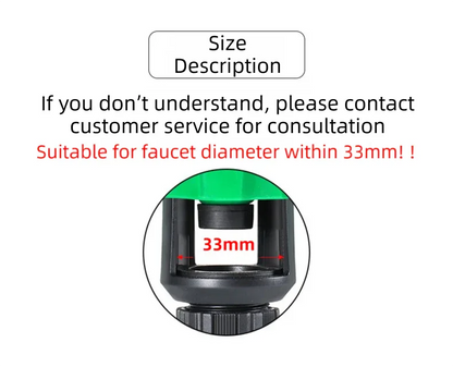 2-Pack Green Universal Nipple Connector for Mixer Taps up to 3.3CM - Plastic Leak-Proof Hose Fitting, Kitchen & Garden Tap Adapter - Mekamart Australia