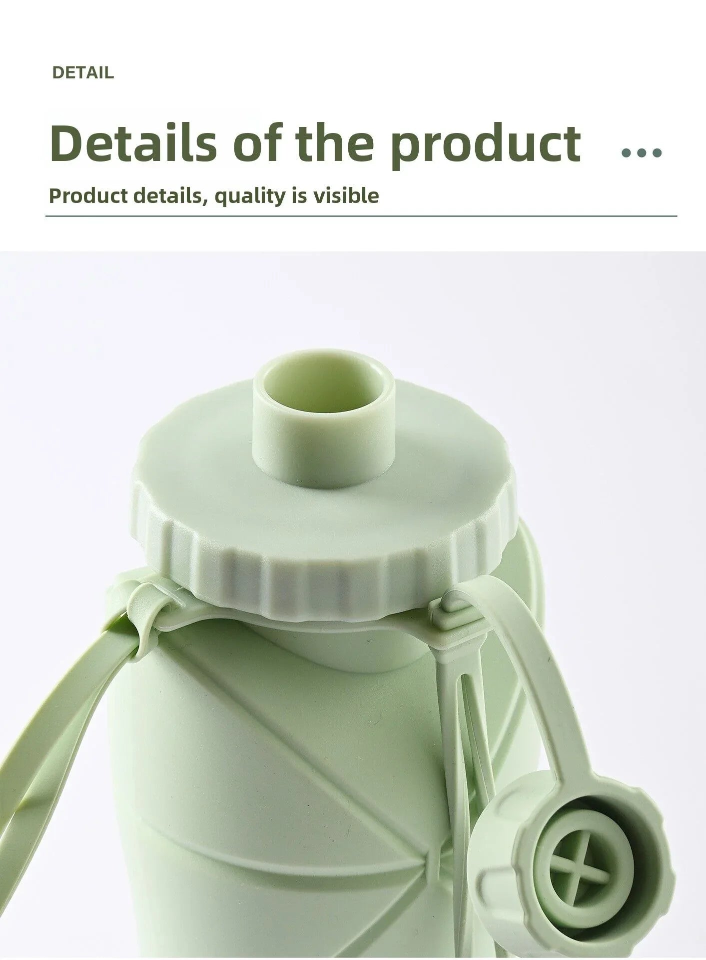 Blue Portable Food Grade Silicone Collapsible Sports Water Bottle 600ML - Folding down 80% , Low High Temperature Resistant - Mekamart Australia