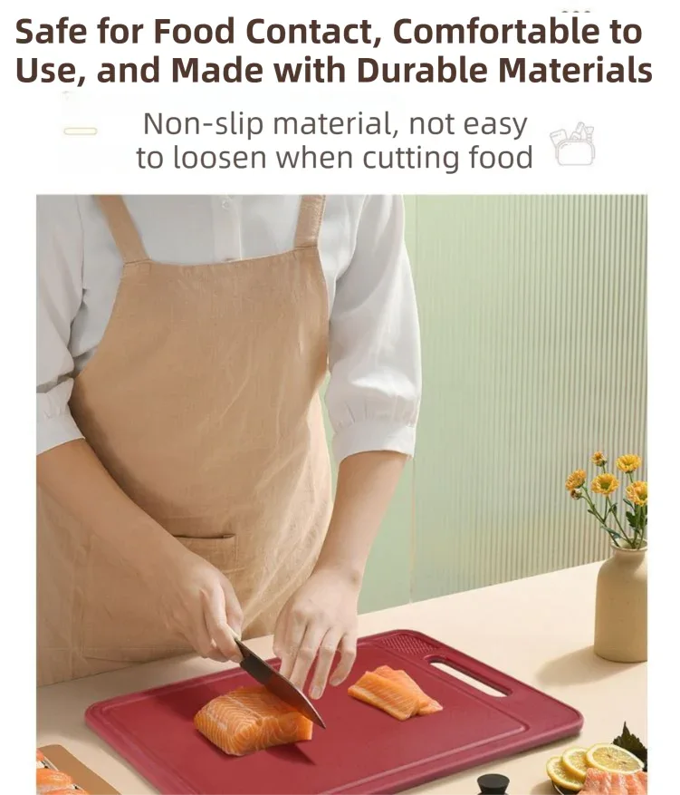 Red Aluminum Alloy Fast Thawing Dual-Sided Cutting Board(36.5x25CM) - Multifunctional Kitchen Tool with Garlic Grinder and Knife Sharpener - Mekamart Australia