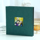 Dark green Linen Self-Adhesive Photo Album DIY Scrapbook with Cover Window 11x10.6 Inch for Family Wedding Travel Memories Preservation Australian Home