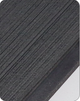 EVA Faux Teak Boat Flooring Border Trim Self Adhesive Marine Decking Strip Non Slip Foam Sheet for Yacht Caravan RV (Dark Grey & Black, 240cm x 5.7cm)