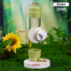 Green Automatic Bird Water Dispenser with Extended Brass Needle Valve and Graduated Marking - 200ML Transparent Threaded Cap Feeder