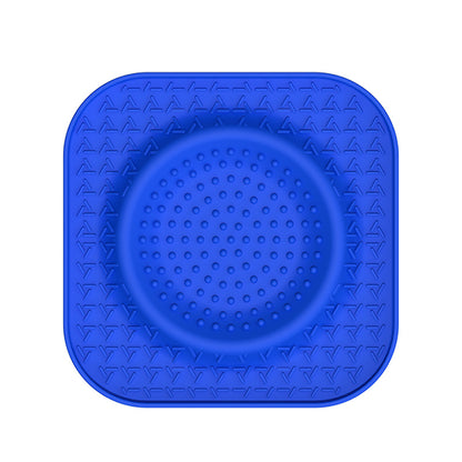 L Blue 2-Pack Premium Silicone Pet Lick Mat - Slow Feeder for Dogs and Cats with Powerful Suction Base - Anxiety Relief and Boredom Buster for Grooming and Bathing