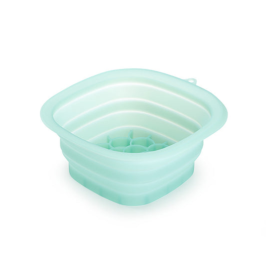 Green Collapsible Silicone Face Ice Basin | Portable Cold Therapy and Beauty Tool | Multi-Use Facial Spa