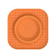 L Orange 2-Pack Premium Silicone Pet Lick Mat - Slow Feeder for Dogs and Cats with Powerful Suction Base - Anxiety Relief and Boredom Buster for Grooming and Bathing