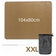 104 x 80 CM XXL Size Fireproof Outdoor Mat with Storage Bag - Silicone Coated Heat Resistant, Fire Pit Protector & BBQ Table Heat Shield