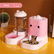 Pink  Cat & Dog Automatic Feeder & Waterer Set – 2-in-1 Dry & Wet Separation Station with 2200ml Food & 1000ml Water Capacity