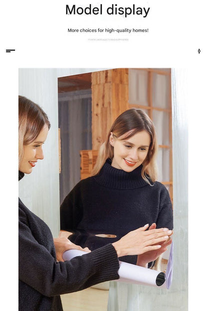 40*200cm Self-Adhesive PET Mirror Sticker - Unbreakable Soft Glass Mirror Film，Safety Soft Mirror - Cut-to-Size, High-Reflective Wall Decal for Bedroom, Wardrobe, Bathroom - Easy Peel-and-Stick Installation, No Drill Damage Space-Saving Design