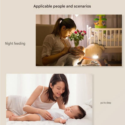 Nighttime Anxiety Relief & Relaxation Set - Grey Imitation Silk Sleep Eye Mask and  Smart White Noise Night Light for Soothing Sleep, Nursing, and Stress Reduction