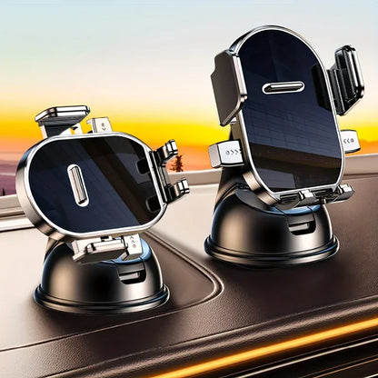 Universal Car Phone Mount Dashboard Windscreen Holder Anti Slip Vacuum Suction Mobile Phone Stand 360 Adjustable Navigation Bracket