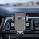 Universal Car Air Vent Phone Mount (Black Textured Finish) — 360° Adjustable, Non-slip Navigation Holder, Compatible with Most Smartphones