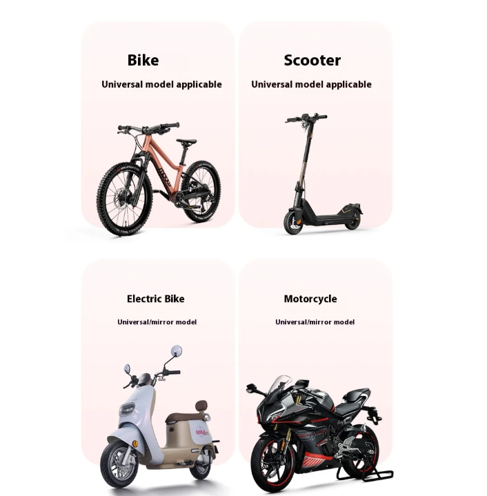 Cute Pink Cat-Themed Bicycle Phone Holder — Motorcycle & Bicycle Handlebar Mount, Anti-Shake 360° Rotatable Navigation Bracket, Universal Scooter Stand
