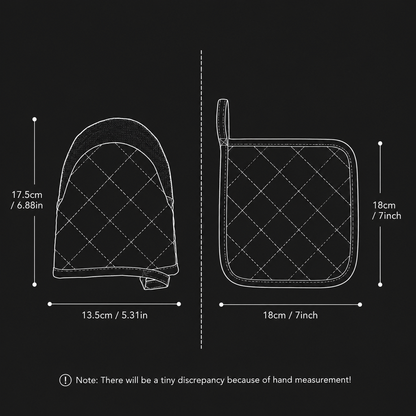 Red Heat Resistant Oven Mitts Set 1 Pair and 4 Pot Holders Quilted Cotton Kitchen Heat Protection Gloves and Pads Silver Coated Non Slip Baking Cooking Kitchen Accessories