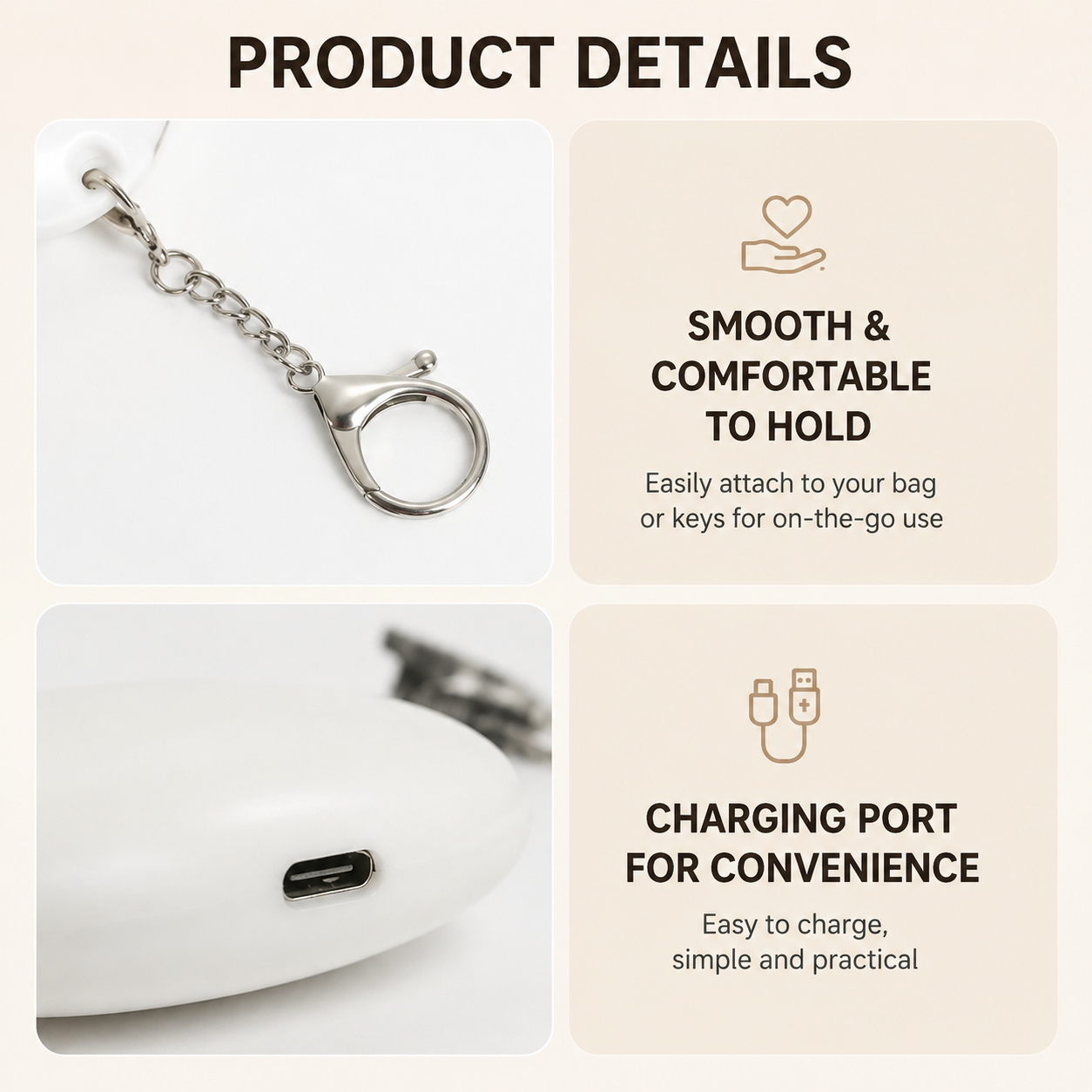 Touch Activated Cloud Keychain Light - Cute Portable LED Night Light Rechargeable Bag Charm Lamp Cloud Shape Decorative Gift for Girls Bedroom Travel Use