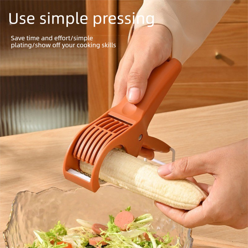 Home Fruit & Vegetable Peeling and Slicing Prep Set-Yellow Folding Peeler and Green Fruit Slicer - Portable Stainless Steel Kitchen Tools for Camping, Home Use, and Travel